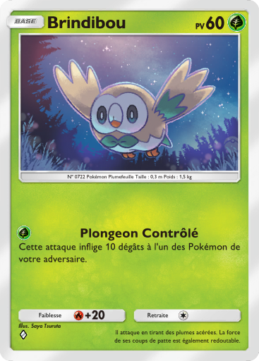 Carte Pokémon TCG Pocket Gardiens Astraux Brindibou