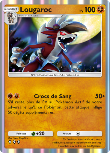 Carte Pokémon TCG Pocket Gardiens Astraux Lougaroc