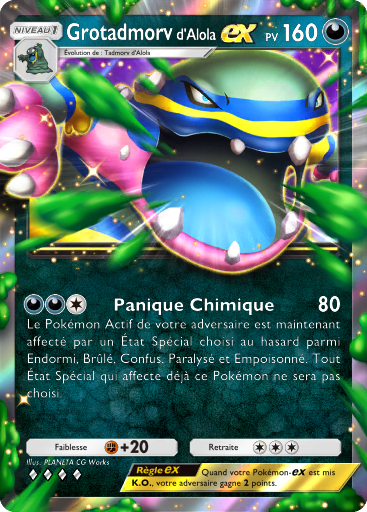 Carte Pokémon TCG Pocket Gardiens Astraux Grotadmorv (d'Alola)-ex