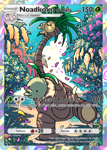 Carte Pokémon TCG Pocket Gardiens Astraux Noadkoko (d'Alola)