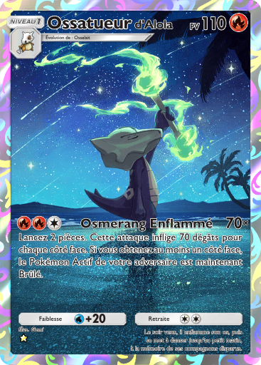 Carte Pokémon TCG Pocket Gardiens Astraux Ossatueur (d'Alola)