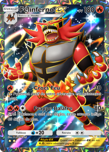 Carte Pokémon TCG Pocket Gardiens Astraux Félinferno-ex