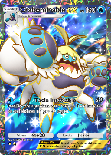 Carte Pokémon TCG Pocket Gardiens Astraux Crabominable-ex