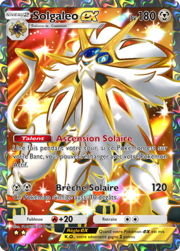 Carte Pokémon TCG Pocket Gardiens Astraux Solgaleo-ex