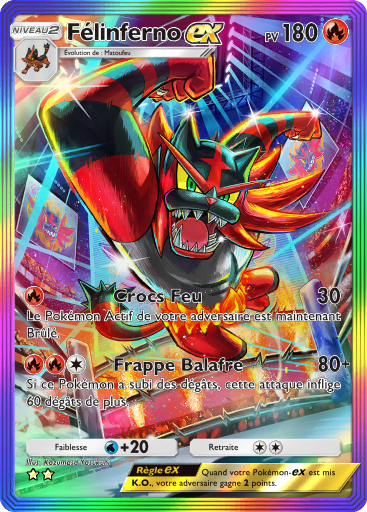 Carte Pokémon TCG Pocket Gardiens Astraux Félinferno-ex