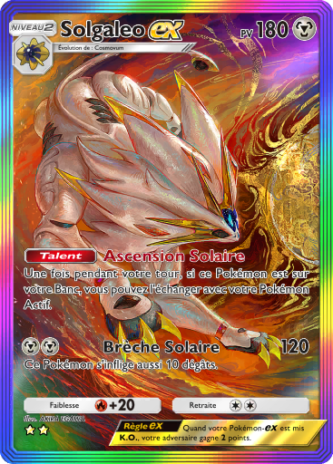 Carte Pokémon TCG Pocket Gardiens Astraux Solgaleo-ex