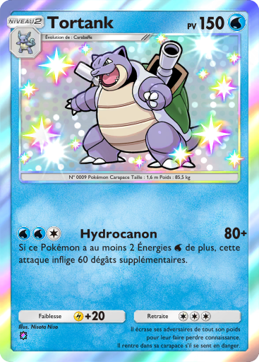 Carte Pokémon TCG Pocket Gardiens Astraux Tortank