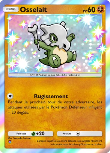 Carte Pokémon TCG Pocket Gardiens Astraux Osselait