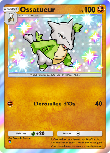 Carte Pokémon TCG Pocket Gardiens Astraux Ossatueur
