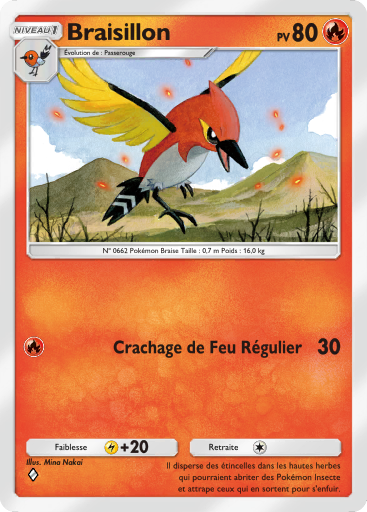 Carte Pokémon TCG Pocket Gardiens Astraux Braisillon