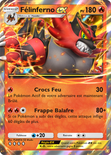 Carte Pokémon TCG Pocket Gardiens Astraux Félinferno-ex