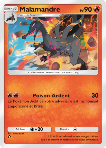 Carte Pokémon TCG Pocket Gardiens Astraux Malamandre