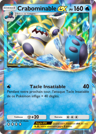 Carte Pokémon TCG Pocket Gardiens Astraux Crabominable-ex