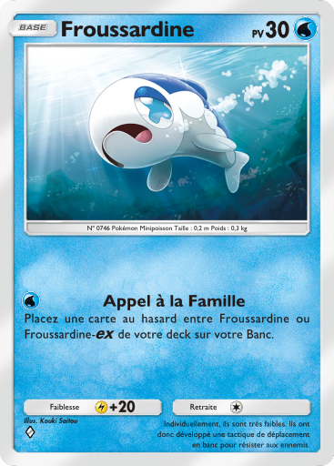 Carte Pokémon TCG Pocket Gardiens Astraux Froussardine