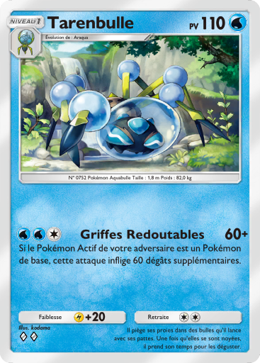 Carte Pokémon TCG Pocket Gardiens Astraux Tarenbulle
