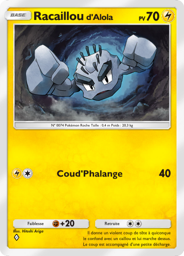 Carte Pokémon TCG Pocket Gardiens Astraux Racaillou (d'Alola)