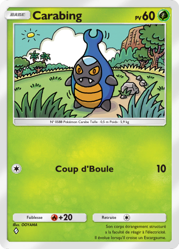 Carte Pokémon TCG Pocket Gardiens Astraux Carabing