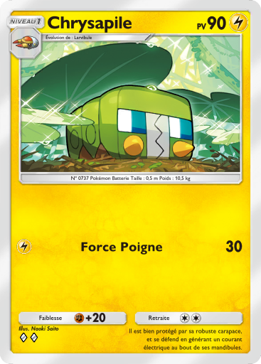 Carte Pokémon TCG Pocket Gardiens Astraux Chrysapile