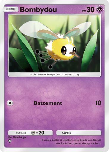 Carte Pokémon TCG Pocket Gardiens Astraux Bombydou
