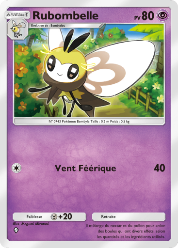 Carte Pokémon TCG Pocket Gardiens Astraux Rubombelle