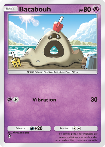 Carte Pokémon TCG Pocket Gardiens Astraux Bacabouh