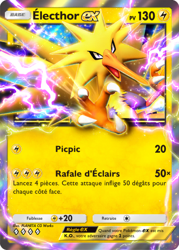 Carte Pokémon TCG Pocket Puissance Génétique Électhor-ex