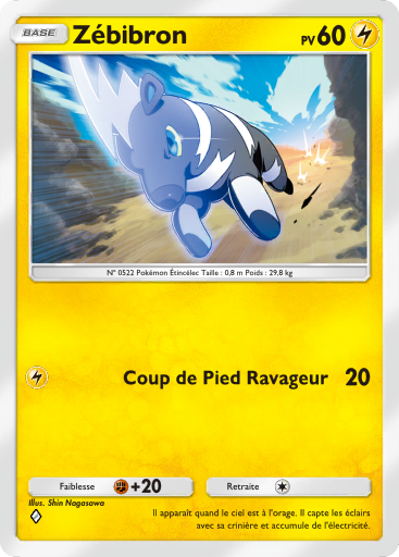 Carte Pokémon TCG Pocket Puissance Génétique Zébibron