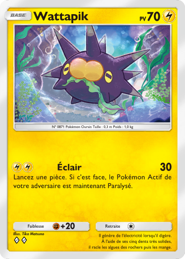 Carte Pokémon TCG Pocket Puissance Génétique Wattapik