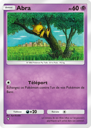 Carte Pokémon TCG Pocket Puissance Génétique Abra