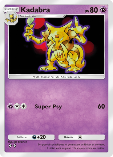 Carte Pokémon TCG Pocket Puissance Génétique Kadabra