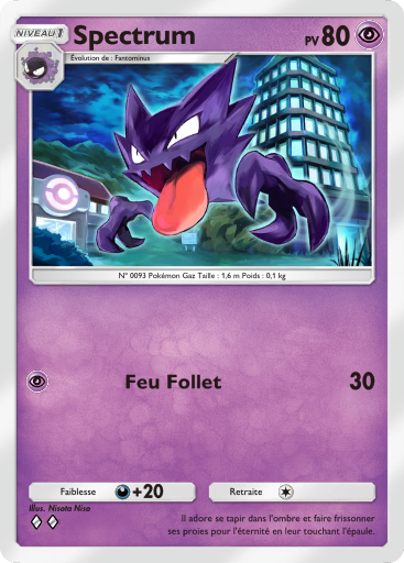 Carte Pokémon TCG Pocket Puissance Génétique Spectrum