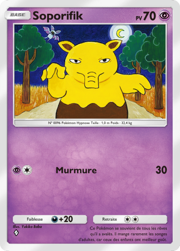 Carte Pokémon TCG Pocket Puissance Génétique Soporifik