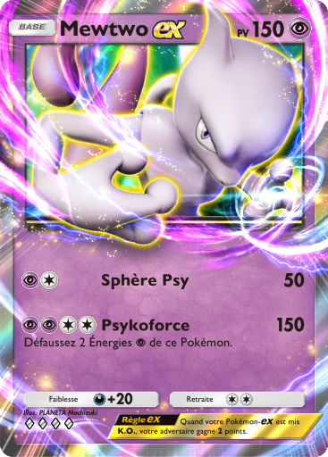 Carte Pokémon TCG Pocket Puissance Génétique Mewtwo-ex