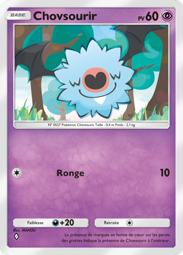 Carte Pokémon TCG Pocket Puissance Génétique Chovsourir
