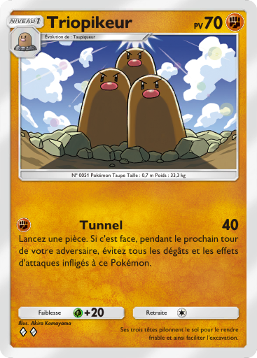 Carte Pokémon TCG Pocket Puissance Génétique Triopikeur