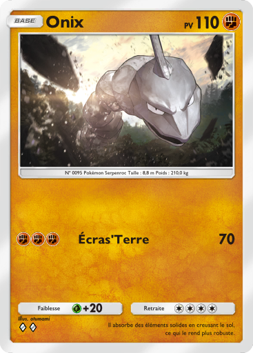 Carte Pokémon TCG Pocket Puissance Génétique Onix