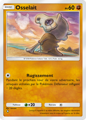 Carte Pokémon TCG Pocket Puissance Génétique Osselait