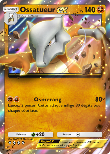 Carte Pokémon TCG Pocket Puissance Génétique Ossatueur-ex