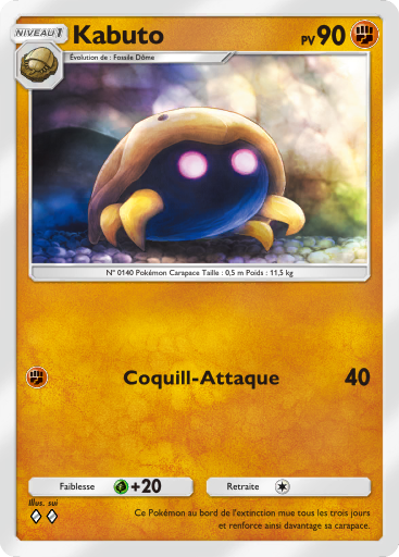 Carte Pokémon TCG Pocket Puissance Génétique Kabuto