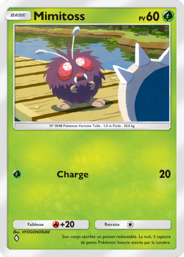 Carte Pokémon TCG Pocket Puissance Génétique Mimitoss
