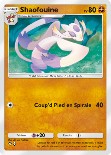 Carte Pokémon TCG Pocket Puissance Génétique Shaofouine