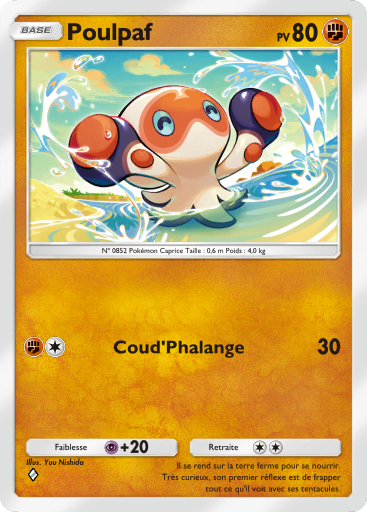 Carte Pokémon TCG Pocket Puissance Génétique Poulpaf