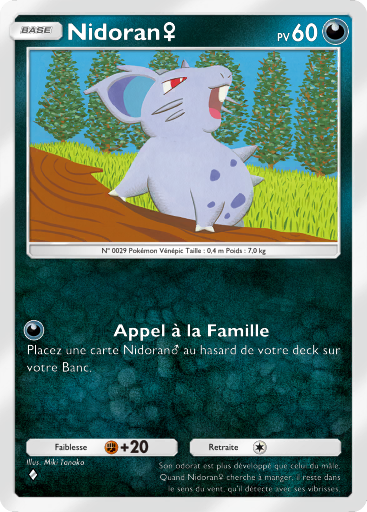 Carte Pokémon TCG Pocket Puissance Génétique Nidoran♀