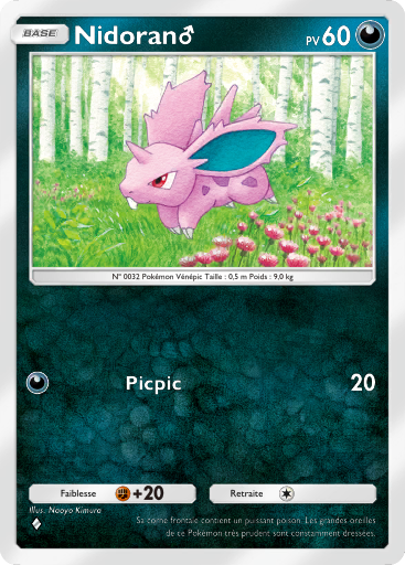 Carte Pokémon TCG Pocket Puissance Génétique Nidoran♂