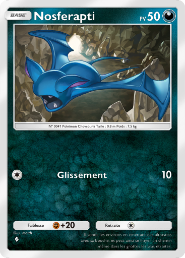 Carte Pokémon TCG Pocket Puissance Génétique Nosferapti