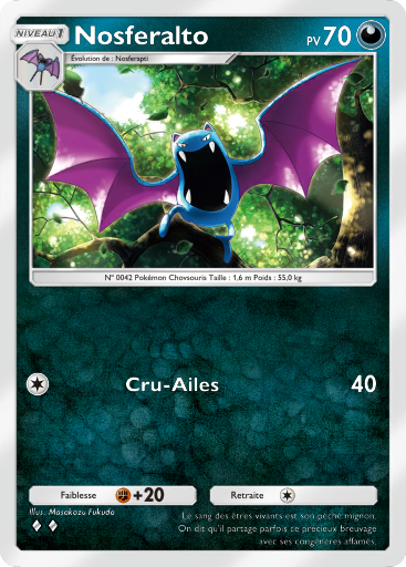 Carte Pokémon TCG Pocket Puissance Génétique Nosferalto