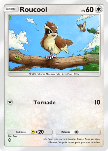Carte Pokémon TCG Pocket Puissance Génétique Roucool