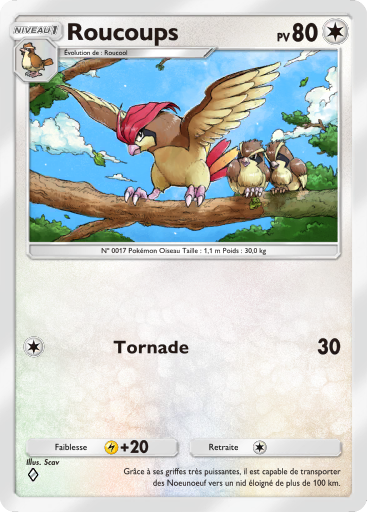 Carte Pokémon TCG Pocket Puissance Génétique Roucoups