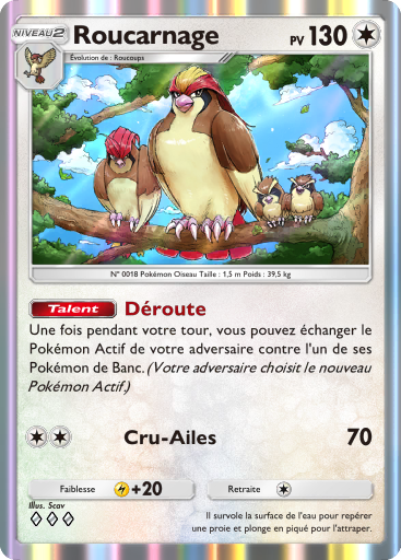 Carte Pokémon TCG Pocket Puissance Génétique Roucarnage