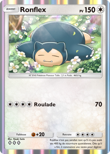 Carte Pokémon TCG Pocket Puissance Génétique Ronflex